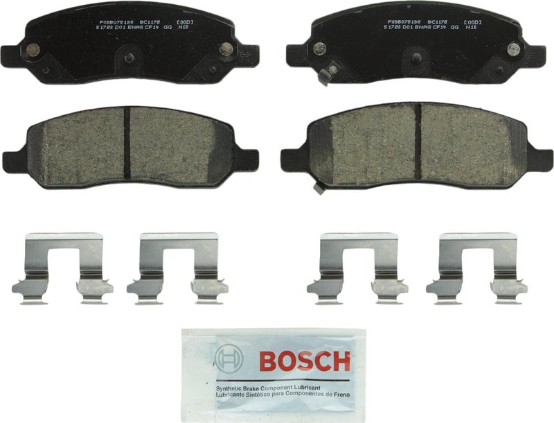 BOSCH BC1172 QuietCast Premium Ceramic Disc Brake Pad Set  Compatible with Select Buick Lucerne Cadillac DTS REAR